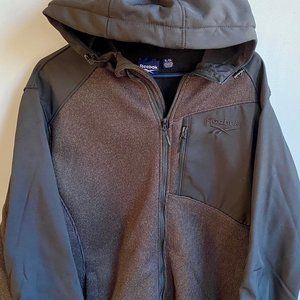 Nwt $165 Men's XL Reebok RBK Textured Outerwear Hoodie Jacket Full Zip Cross Fit
